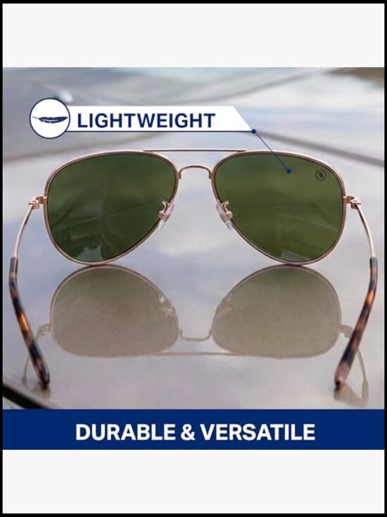 Stainless Steel Aviator Polarized Sunglasses 100% UV Protection main image 4